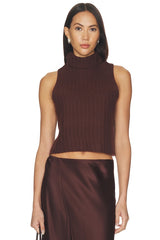 Saige Cropped Turtleneck Top