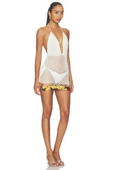 Elaranna Crochet Mini Dress