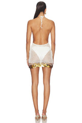 Elaranna Crochet Mini Dress