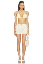 Solenne Crochet Mini Skirt Set