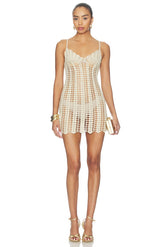 Magnolia Crochet Mini Dress