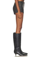 Attaya Faux Leather Micro Short
