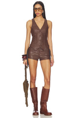 Karina Faux Leather Vest