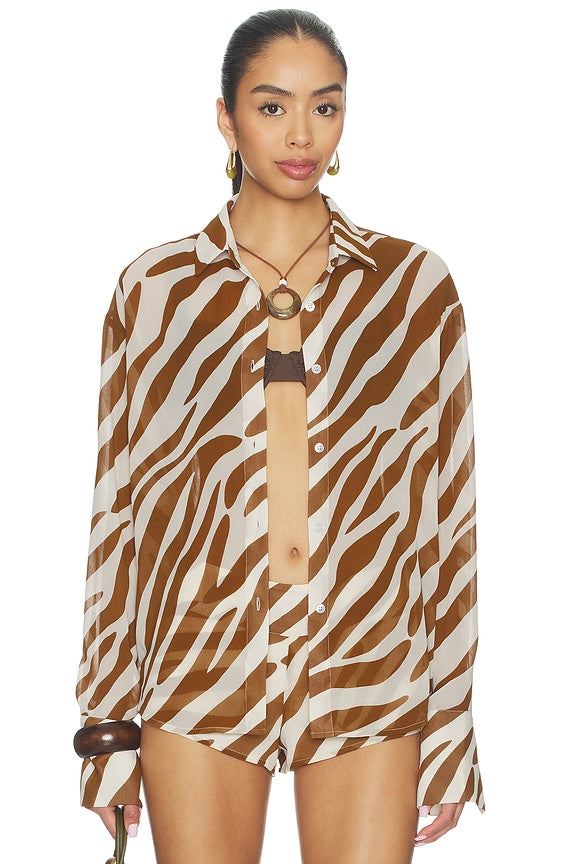 Emah Button Down Top