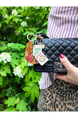 Hand-painted Mahjong Bag Charm + Keychain