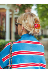 Hand-Painted Football Dog Claw Hair Clip