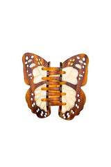 Hand-painted Boho Monarch Claw Hair Clip