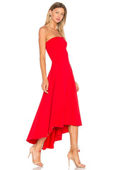 Strapless Hi Low Dress
