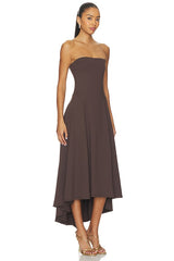 Strapless High Low Dress