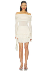 Light Merino Off Shoulder Sweater