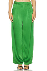 Satin Pleated Pant