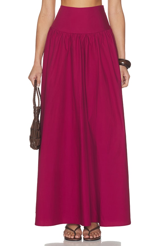 Poplin Drop Waist Skirt