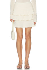 Light Merino Tiered Sweater Skirt