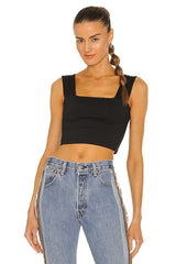 Wide Strap Crop Top