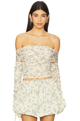 Off Shoulder Wrap Top