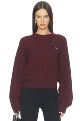 Cable Crewneck Sweater