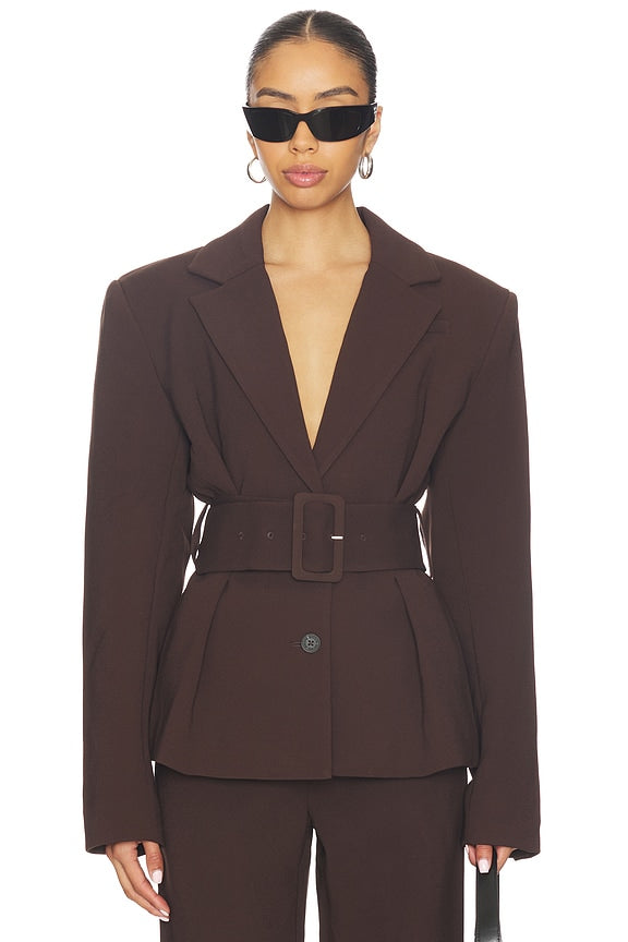 Suiting Belted Blazer