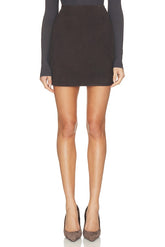 Suede Mini Skirt