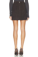 Suede Mini Skirt