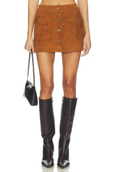 Suede Mini Skirt