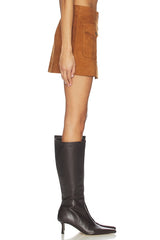 Suede Mini Skirt