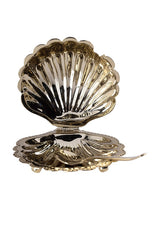 Cap Ferrat Fan Shell Lidded Bowl With Spoon