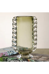 Vintage Braided Glass Vase