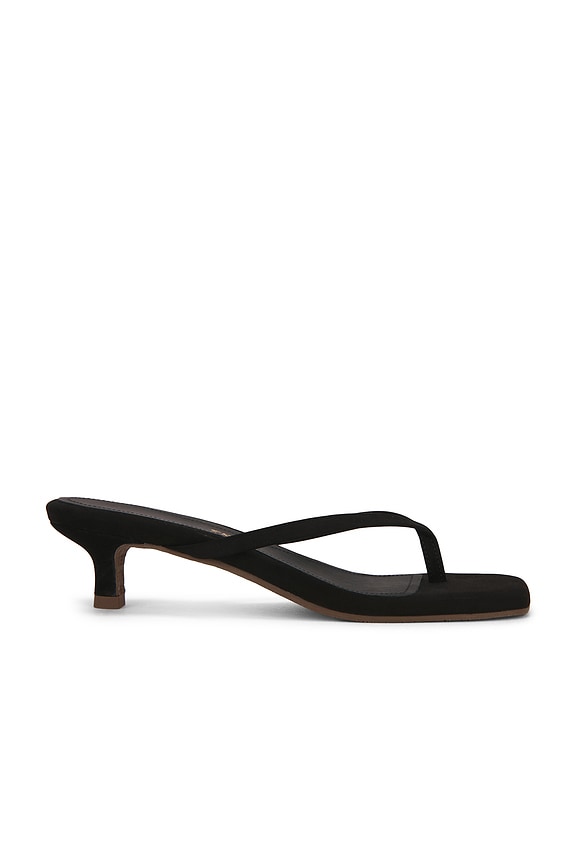 Julia Square Toe Suede Flip Flop