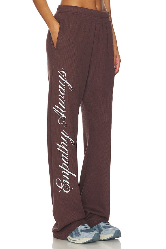 Empathy Always Waffle Wide Leg Sweatpants