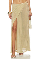 Cyrene Tie Maxi Skirt