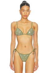 Sequin Equator Bikini Top