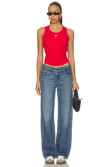 x REVOLVE Phillies Scoop Neck Rib Tank Top