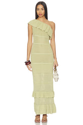 Kenzee Ruffle Midi Dress