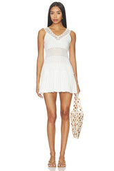 Janis Lace Pointelle Mini Dress
