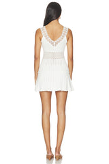 Janis Lace Pointelle Mini Dress