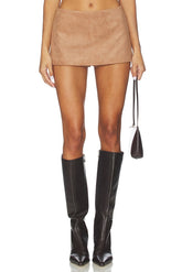 Noella Faux Suede Skort