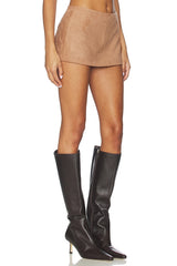 Noella Faux Suede Skort