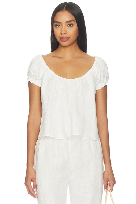 Wilma Linen Top