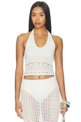 Sellia Pointelle Halter Top