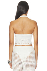 Sellia Pointelle Halter Top