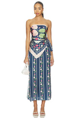 Lotus And Mallipoo Scarf Blouse