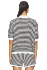 Gaelle Polo Knit Top