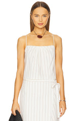 Seedling Stripe Draped Front Tank