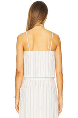 Seedling Stripe Draped Front Tank