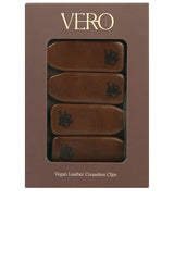 Faux Leather Creaseless Clips