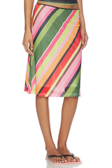 Mesh Midi Skirt