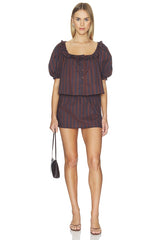 Puff Sleeve Button Up Top