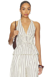 Halter Peplum Top