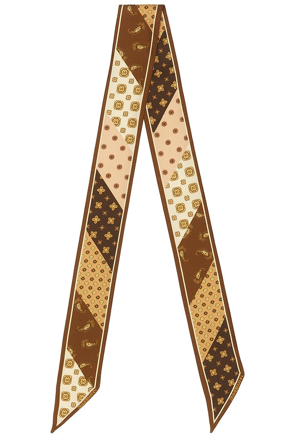 Printed Silk Ribbon Scarf