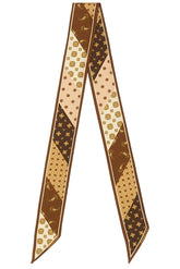 Printed Silk Ribbon Scarf